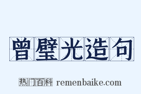 曾璧光造句是什么意思的图片